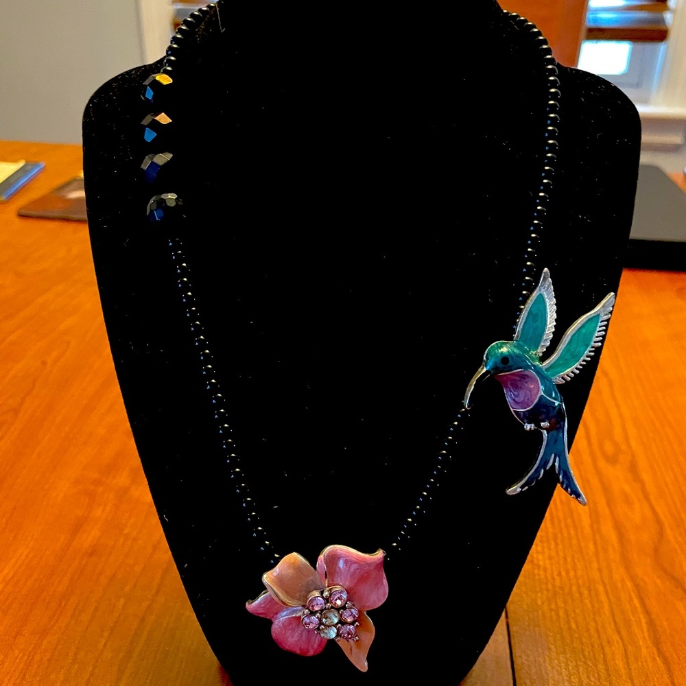 Handcrafted beaded necklace.